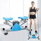 Steppers for Exercise, V-Type Step Fitness Machines with Resistance Bands ,Hydraulic Fitness Stepper with Pull Rope, for Women and Men