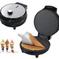RAF Electric Waffle Cone Maker, Ice Cream Roll Iron Machine, Crispy Crepe Egg Rolls Nonstick Dessert Baking Pan, for Kitchen Cooking