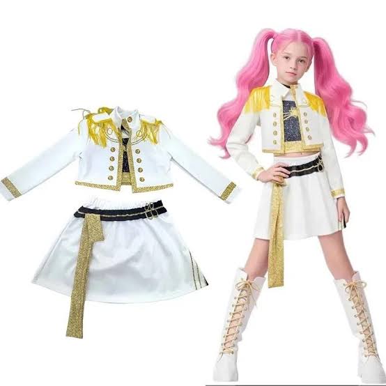Kids K-Pop Zoey Rumi Mira Costume Fancy Dress Cosplay for Girls Kids Halloween Carnival
