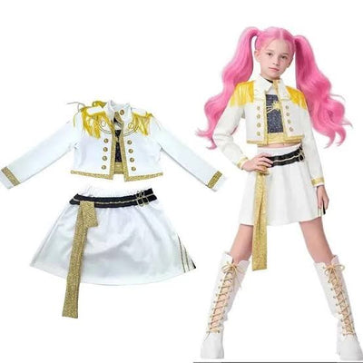 Kids K-Pop Zoey Rumi Mira Costume Fancy Dress Cosplay for Girls Kids Halloween Carnival