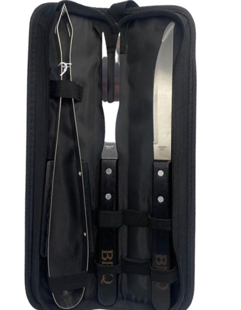 3 Piece Stainless Steel Braai Utensil Set