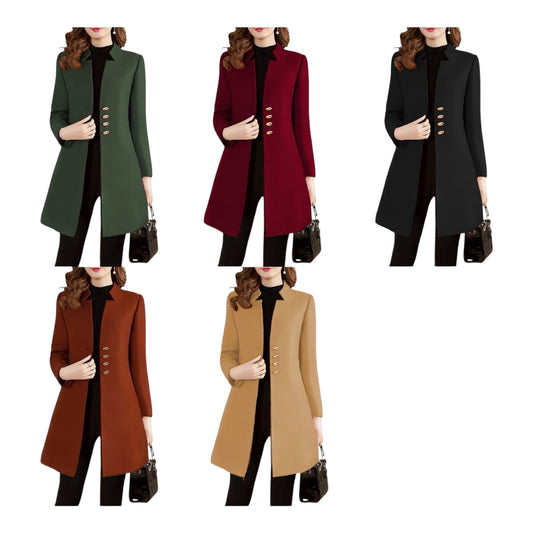 Ladies MidLength Slim Fit Winter Jacket-Various Colours