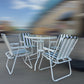 MFurn Angelique 7-Piece Outdoor Patio Dining Set with Umbrella