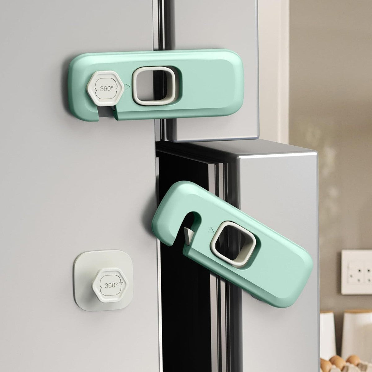 2Pcs Child Proof Refrigerator Lock Fridge Locks for Kids