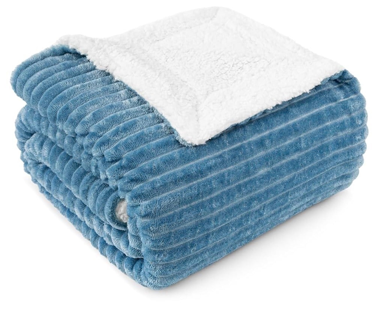 MHome Sherpa Fleeced Throw-Various Colours