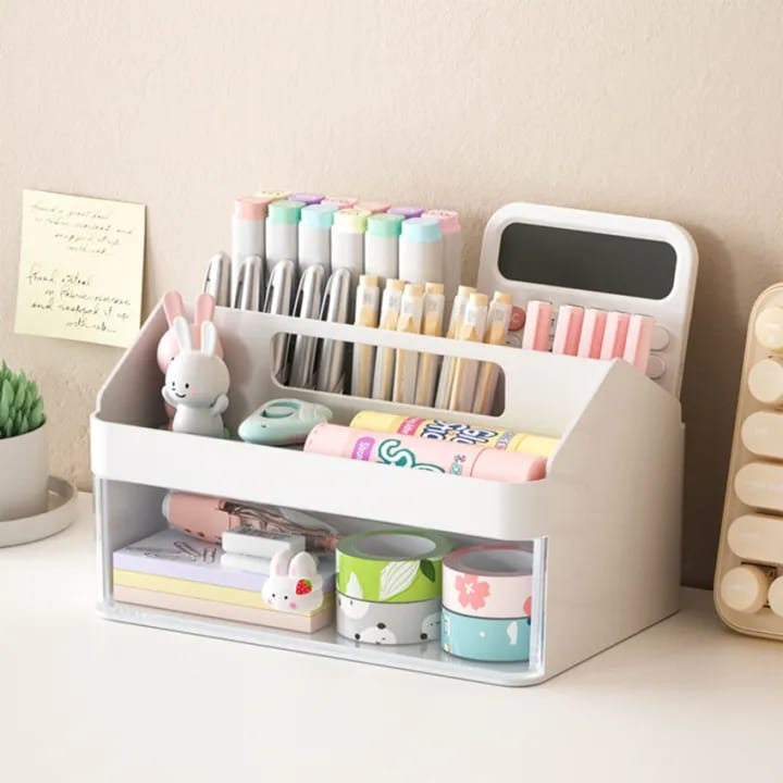 Desktop Multifunctional Storage Box With Drawer