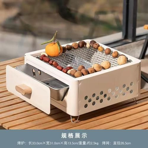 MHome Barbecue Grill Portable Charcoal Stove Tabletop Camping Grill