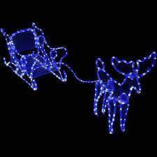 MTech Christmas Reindeer With Sledge - 12M LED Tube Lights - Various Colours