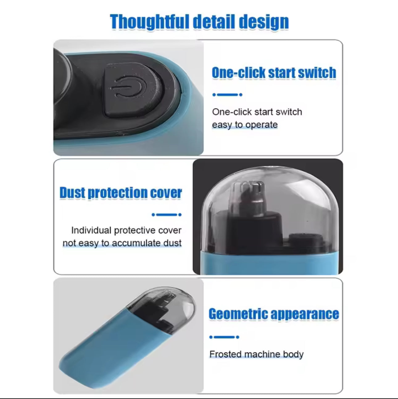 Double Edged Head Electric Nose Hair Trimmer