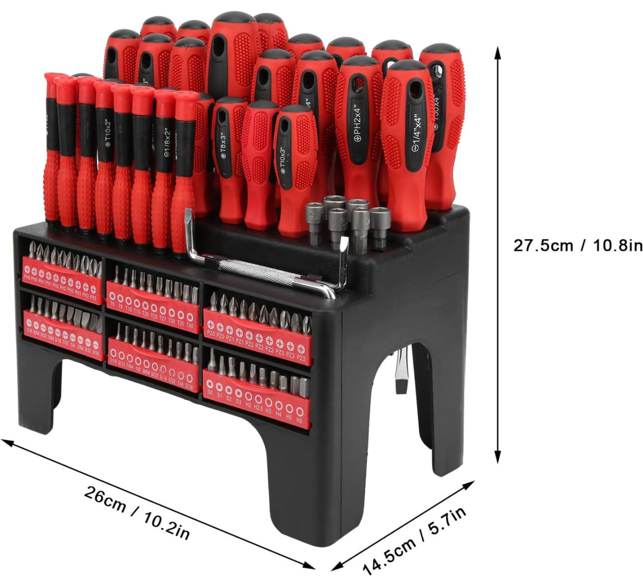 Screwdriver Bits Set Multifunctional Accurate Repair Magnetized Drill Bit And Shaft For Easy Maintenance Socket Bit Hand Tools,screwdriver set - 100pc