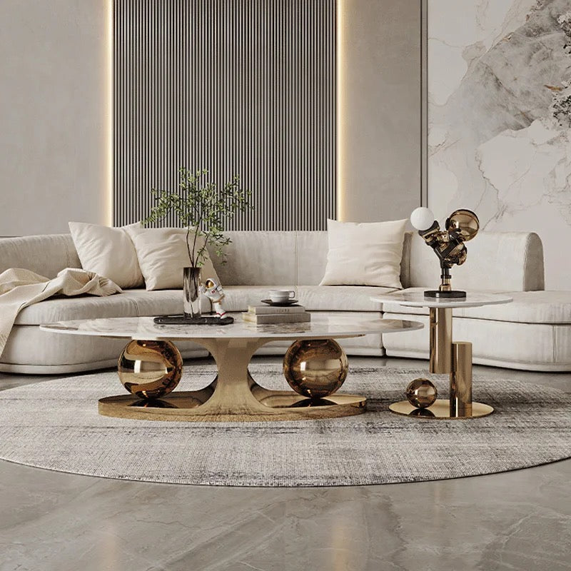 Modern Luxury Nordic Style Coffee Table Set 2pc
