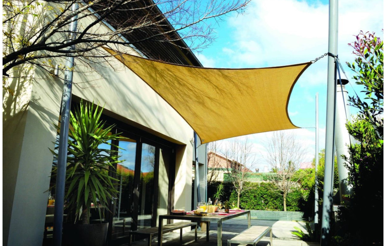 MHome Sun Shade Sail Square/Rectangular,UV Block Sunshade Canopy-Various Options