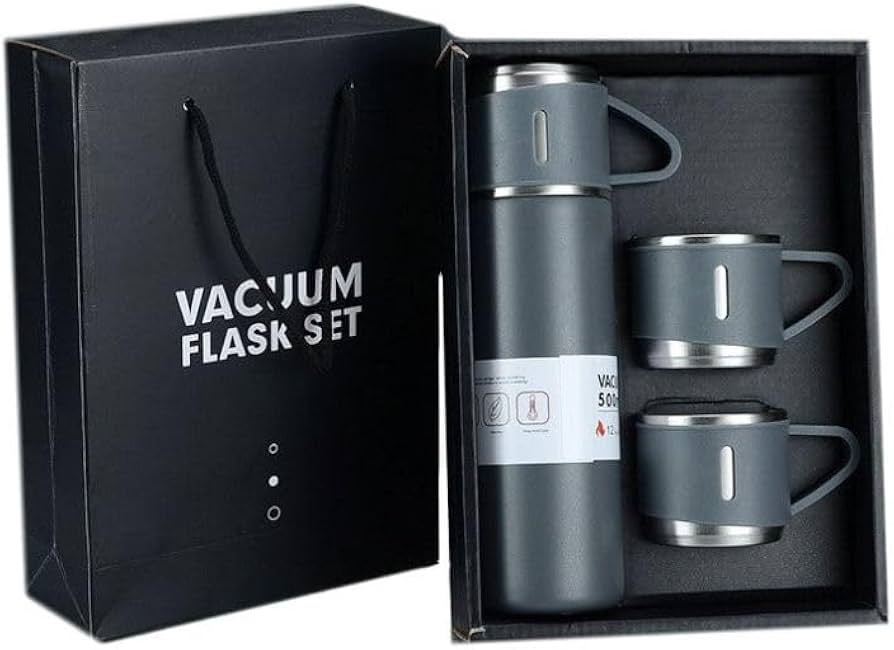 MHOME Hot/Cold Vacuum Flask 3pc Set- Various Colours