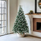 Christmas Tree Flocked Snow Pine Cone Decoration - Various Sizes