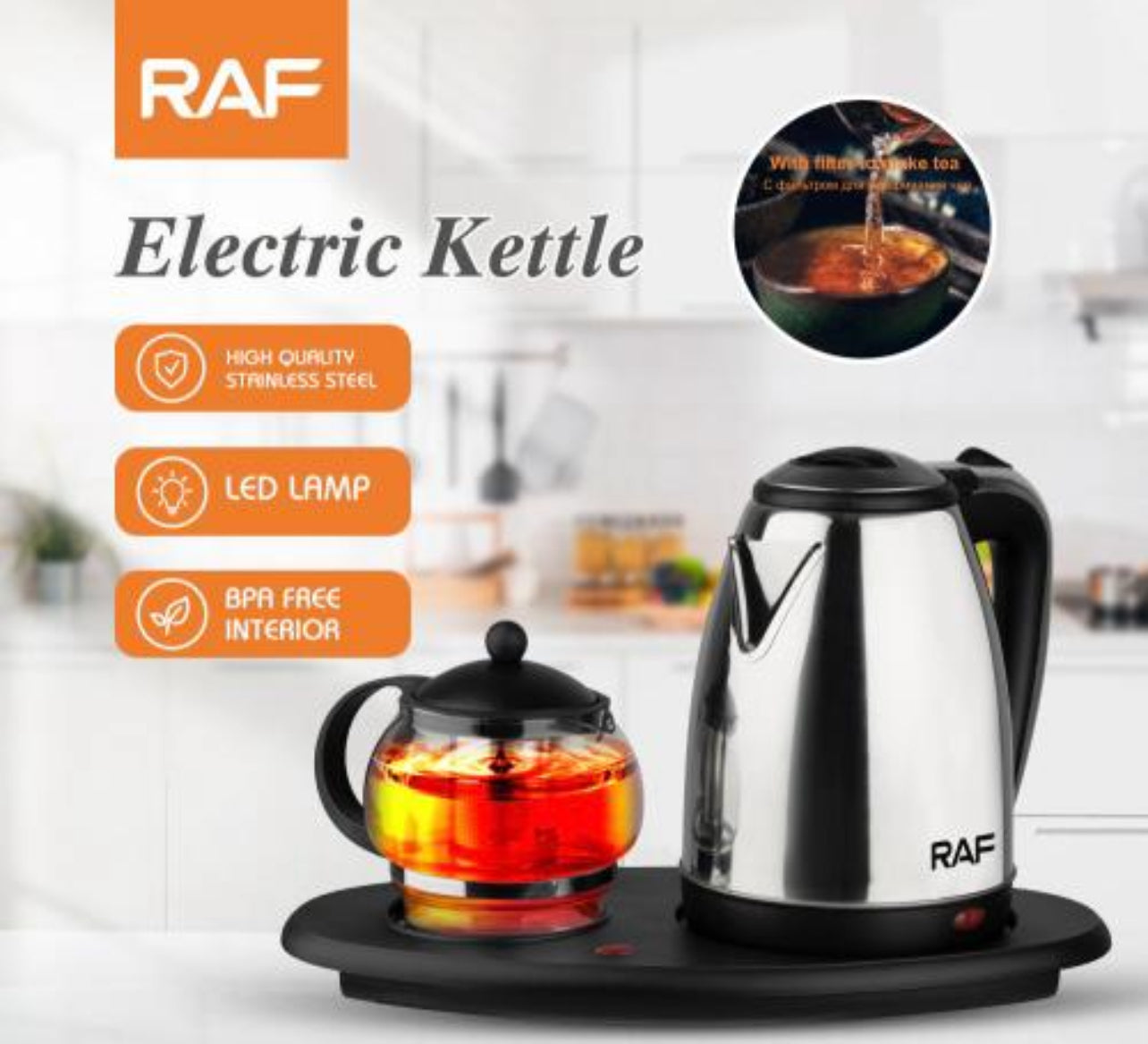 RAF Electric 2 Kettle In One