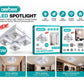 Aerbes AB-XD48 72W 4 Panel Spotlight With Wide Angle Positive White Light