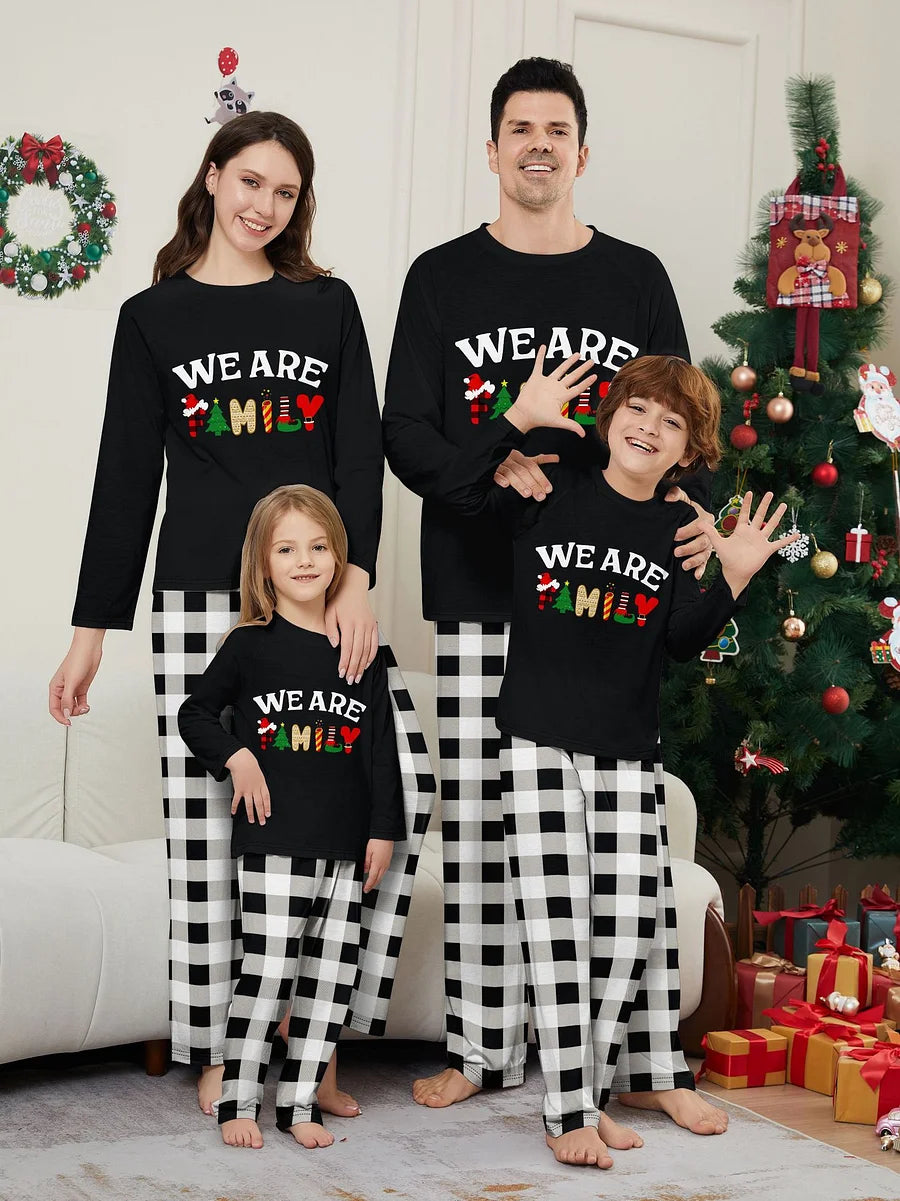Family Christmas Pyjamas Set Christmas Cute Print Pajamas Festival Party Holiday Sleepwear Nightwear for Women Men Boys & Girls- Various Options