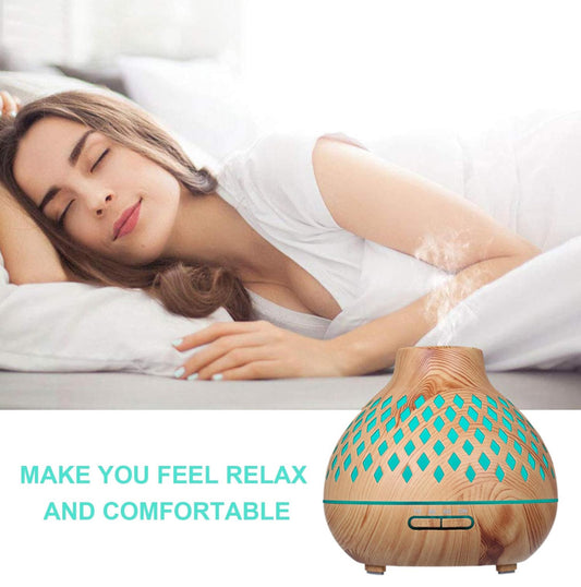 Essential Oil Diffuser Remote Control Diffusers For Essential Oils Electric Ultrasonic Air Humidifier Aromatherapy Diffuser With Waterless 400ml