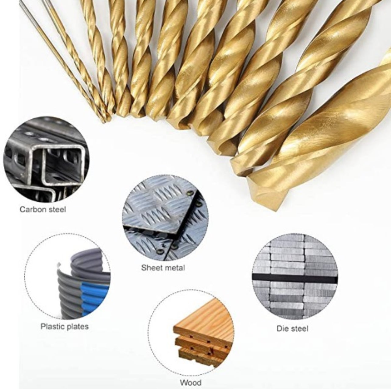 Drill Set 99pc Titanium Coated HSS