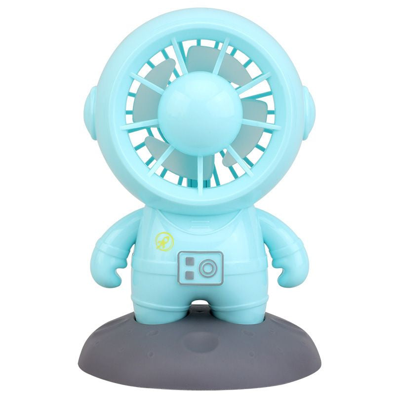Mini handheld fan, astronaut shape rechargeable handheld fan