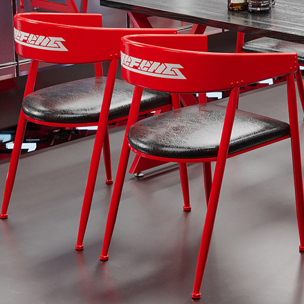 MFurn Monda 4 - Person Solid Industrial Wood Top Double Pedestal Dining Set-Various Colours Available. Only Available On Pre-Order