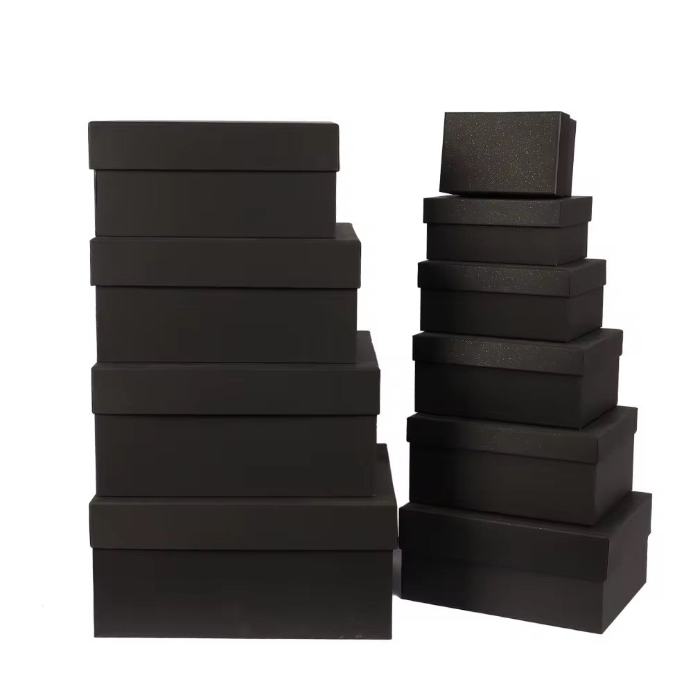 MHome Rectangular Gift Box Set 10pc - Various Colours