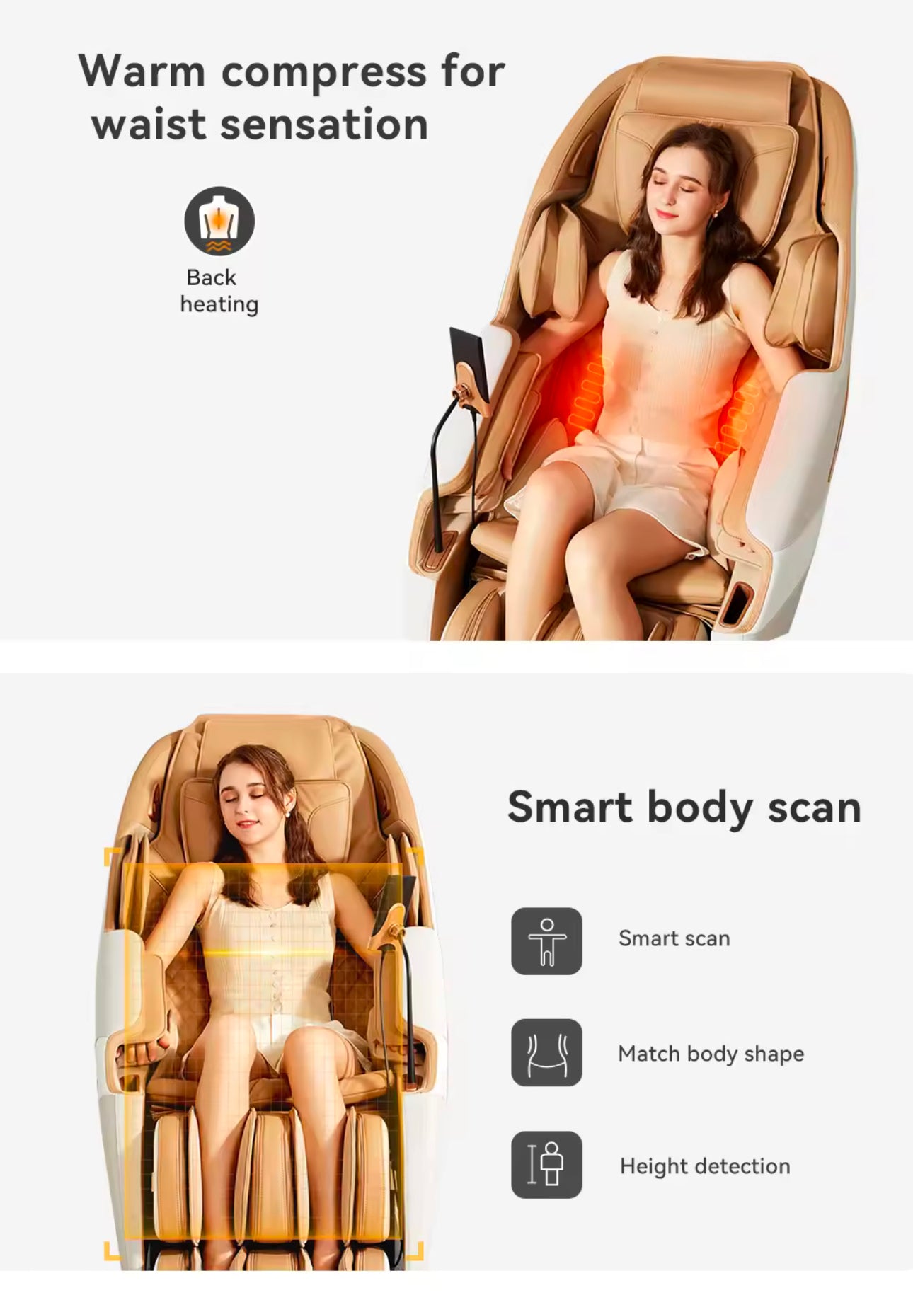 Professional Massage Best Zero Gravity Human Touch Stretch 4D Track Latest Electronic Massage Chair Body Massager Only Available On PreOrder.