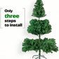 Christmas Tree Artificial Hinged Xmas Tree fire-Resistant and Non-allergenic Christmas Ornament with 850 Branch Tips Foldable Metal Stand Holiday Decoration Tree for Home Office Party 2.2M Height