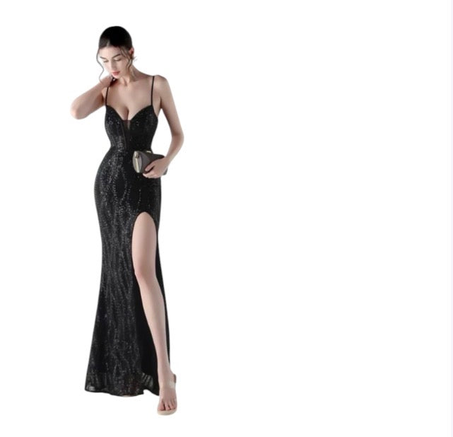 Ladies Floor Length Evening Gown-Various Colours