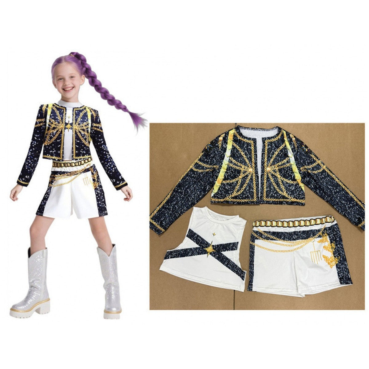 Generic Kids KPop Hunters Rumi Zoey Mira Costume Cosplay Girls- Various Options