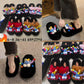Women Winter Slippers Furry Flip Flops House Shoes Cute Cartoon Theme
