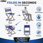 MFURN Portable Multifunction Folding Outdoor Camping Stool Chair-Various Colours 2pc Set