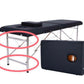 Massage Table Portable Massage Bed, 2 Folding Lightweight Salon Spa Tattoo Bed Height Adjustable with Carrying Bag & Stainless Steel Leg