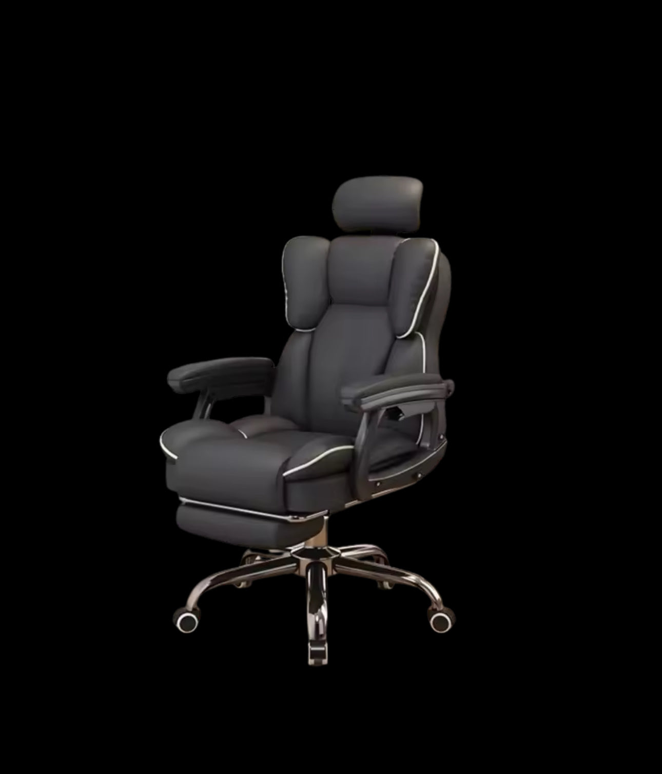 MFurn Lazy Rolling Gaming Chair Reclining Swivel Office Armchair