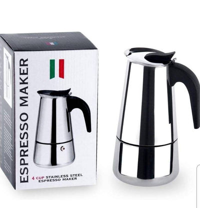 MHome Expresso Maker Stainless Steel - 2 Cup