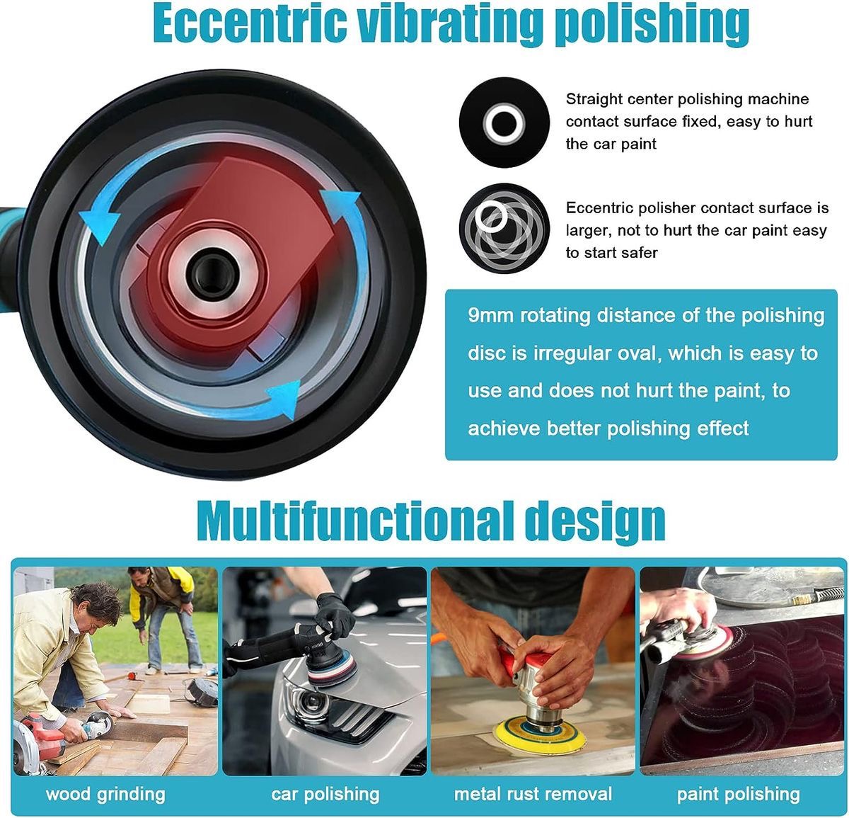 Car Polishing Machine 8 Speed