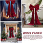 Christmas Tree Topper Bow, Extra Large Red Velvet Bows for Home Christmas Tree Toppers Wreath Wall Room Party Holiday Decor 60x180cm