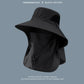 Fishing Hat Sun Protection with Detachable Camping Visor,Neck Flap Outdoor Hat