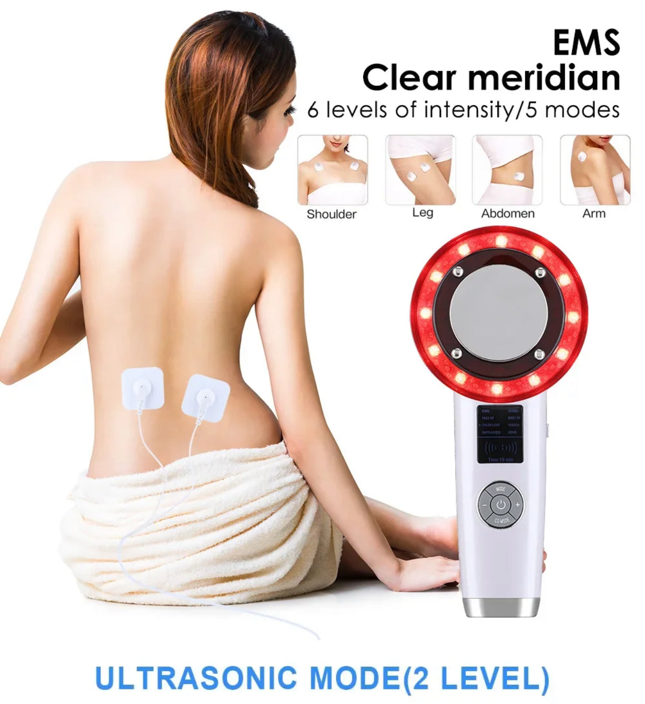 Body Slimming 8-IN-1 Machine ,Anti-Cellulite Fat Burner Skin Lift Tighten Massager - Available In Black or White