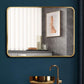 Mirrors Rectangular Black or Gold Frame Mirror 40x60cm