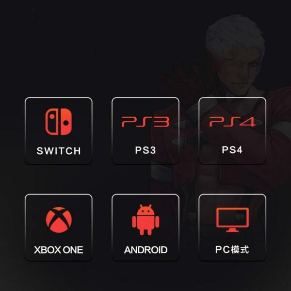 PXN X9 Fight Joystick , Arcade Stick with Turbo & Macro and DP/LS/RS Functions, Compatible Android TV, PC, PS3, PS4, Xbox One, Xbox Series X|S, Nintendo Switch