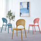 MFurn Nordic Plastic Chair Dining, Home Or Cafe - Various Colours