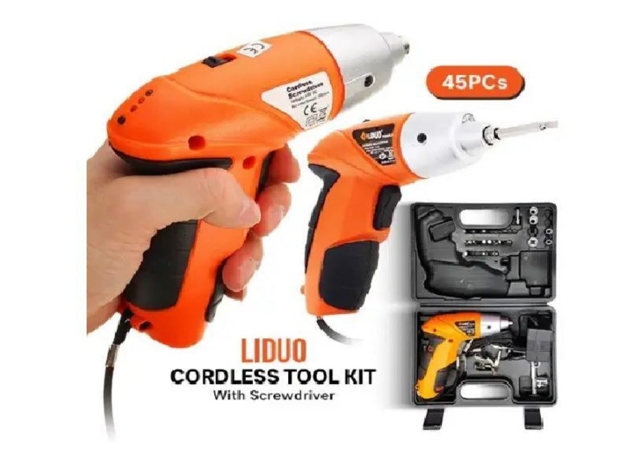 Cordless Battery Screwdriver - 45pc