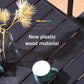MFurn Outdoor Dining Rectangular Plastic Wood Table With 6 Chairs 7pc Set