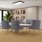 MFurn
Trendy Dining Arm Chair with Stainless Steel Golden Legs - Elegant Upholstered Seating - Various Options