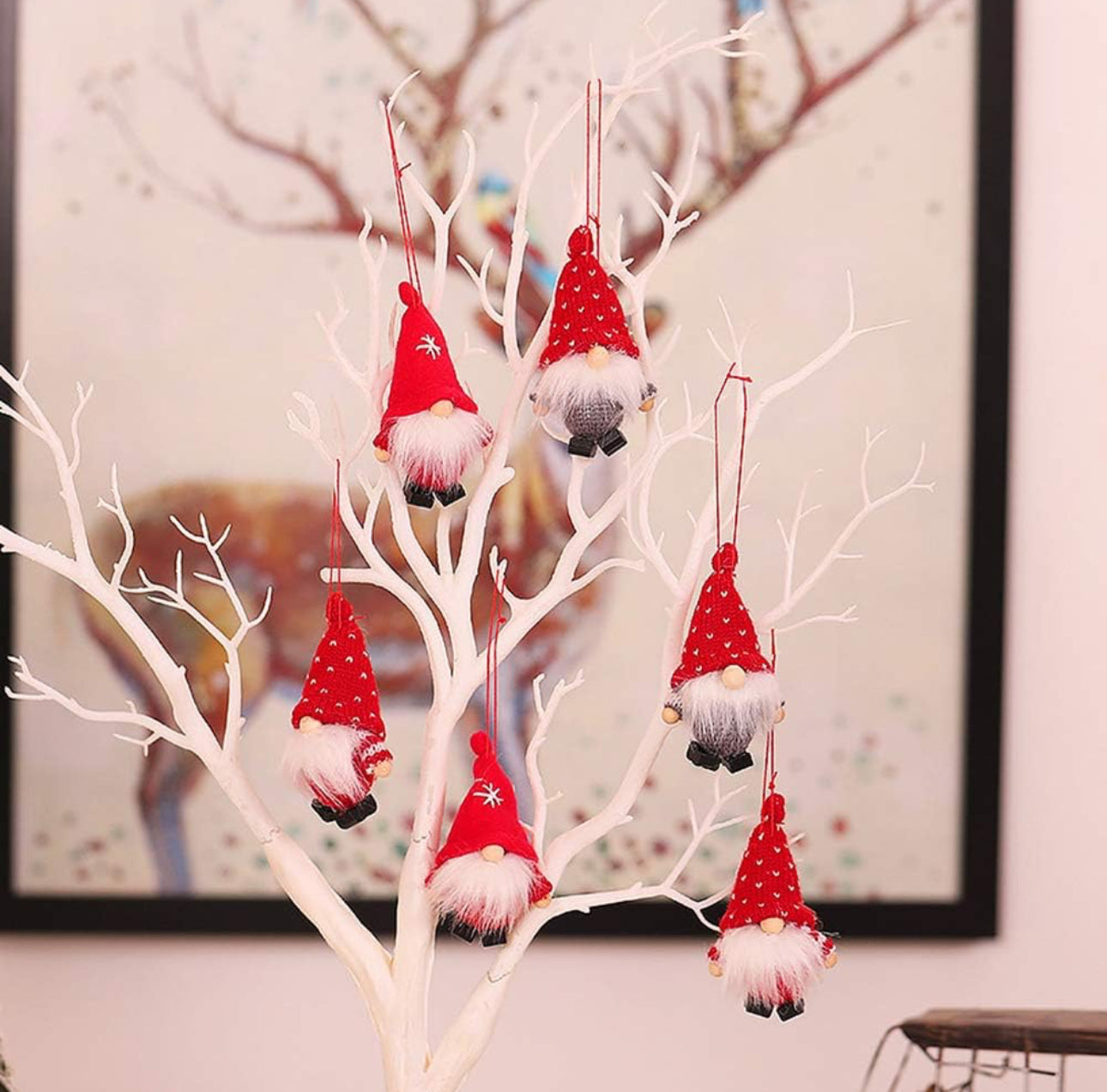 Christmas Decoration Box 6 Dolls Pendant Tree Hanging Ornaments Christmas Crafts Elves Decorations - Various Options