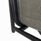 MFurn Glaiza 5-Piece Black & Grey Patio Dining Set with Swivel Chairs