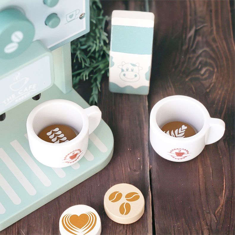 KABI wooden coffee maker Kitchen pretend play toy