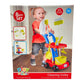 Play Pretend Cleaning Trolley 8 Piece
