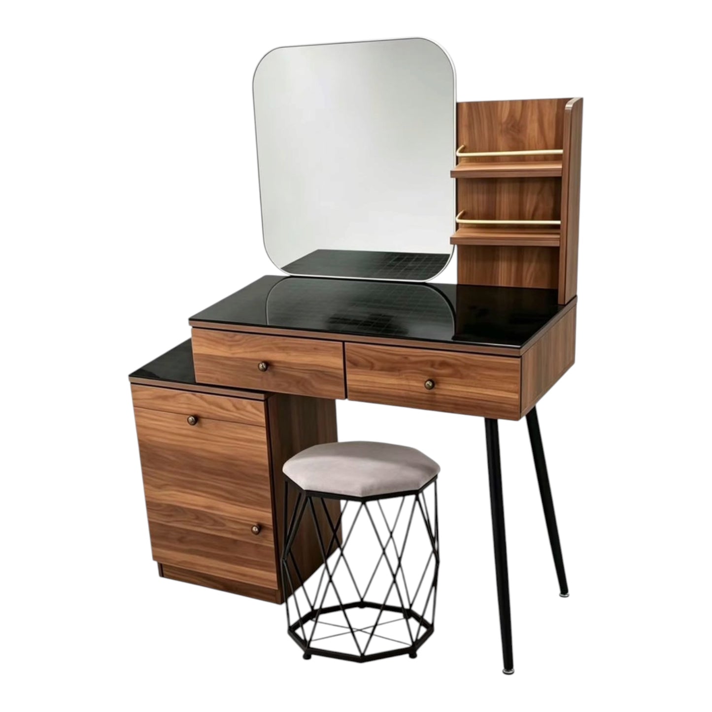 MFurn Modern Multifunction Wooden Vanity